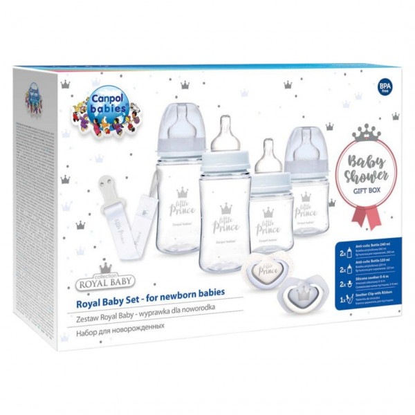Фото - Пляшка для годування Canpol babies Набір для новонароджених Royal Baby Boy (0295)