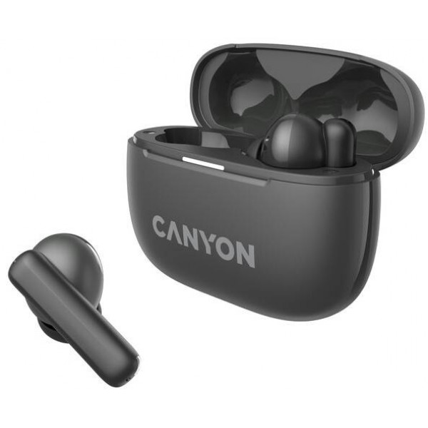 Фото - Навушники вкладиші бездротові TWS Canyon OnGo TWS-10 ANC ENC Black (CNS-TWS10BK)