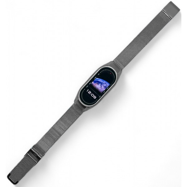 Фото - Ремінець для фітнес-браслета BeCover Metal for Xiaomi Mi Smart Band 9 Silver (711979)
