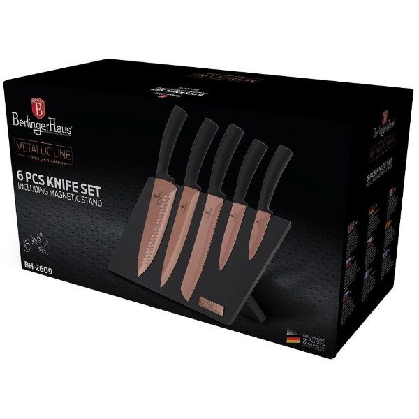 Фото - Набор ножей BerlingerHaus Metallic Line Rose Gold Edition 6 пр. (BH-2609)
