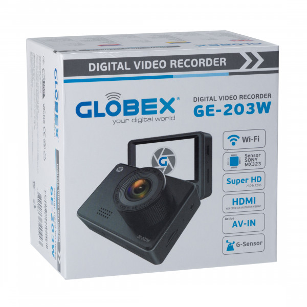 Фото - Уценка - Видеорегистратор Globex GE-203W (Dual Cam)