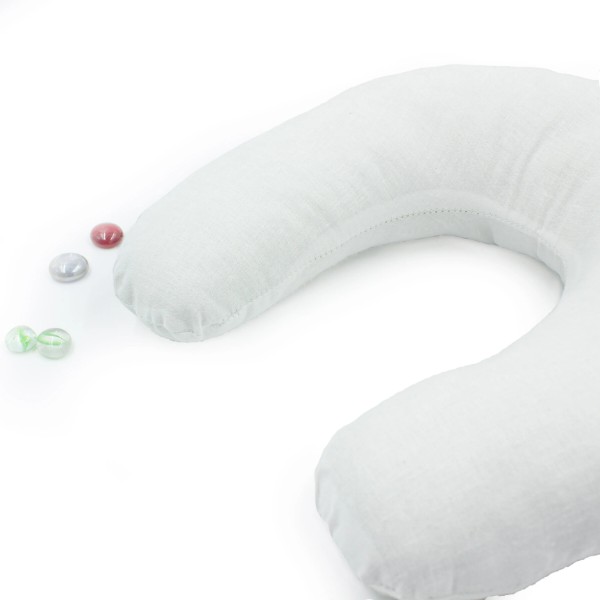 Фото - Подушка дорожня MirSon №8780 Naturale Line 11-2107 White Полістирол (2200006348658)