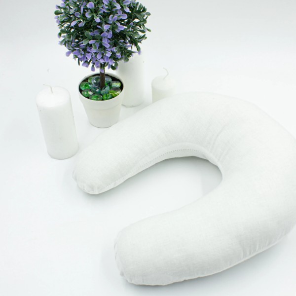 Фото - Подушка дорожня MirSon №8780 Naturale Line 11-2107 White Полістирол (2200006348658)