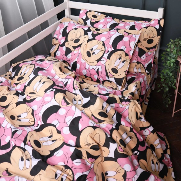 Фото - Комплект постільної білизни MirSon 175х210 см Kids Time 17-0862 Minnie Style Бязь (2200011861616)