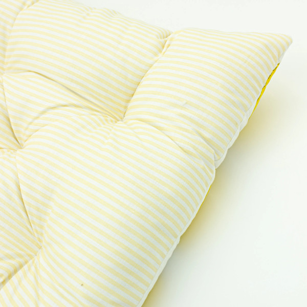 Фото - Подушка для стільця MirSon Бязь 17-0531 Striped Lemon (2200006185451)