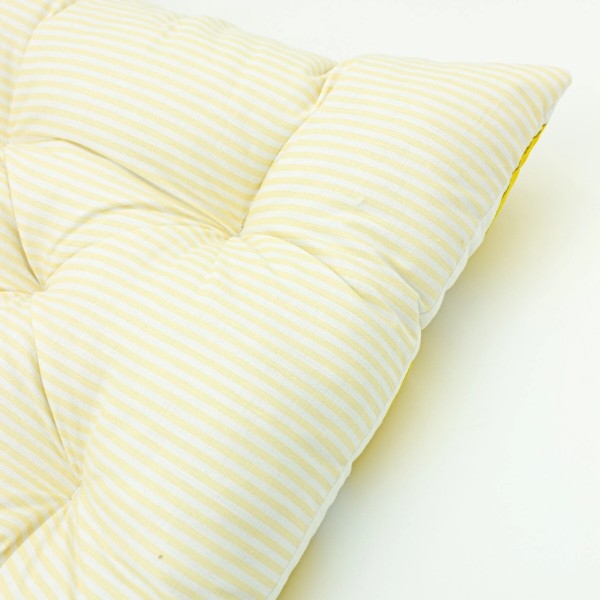 Фото - Подушка для стільця MirSon Бязь Принт 17-0531 Striped Lemon 40х50 см (2200006276883)