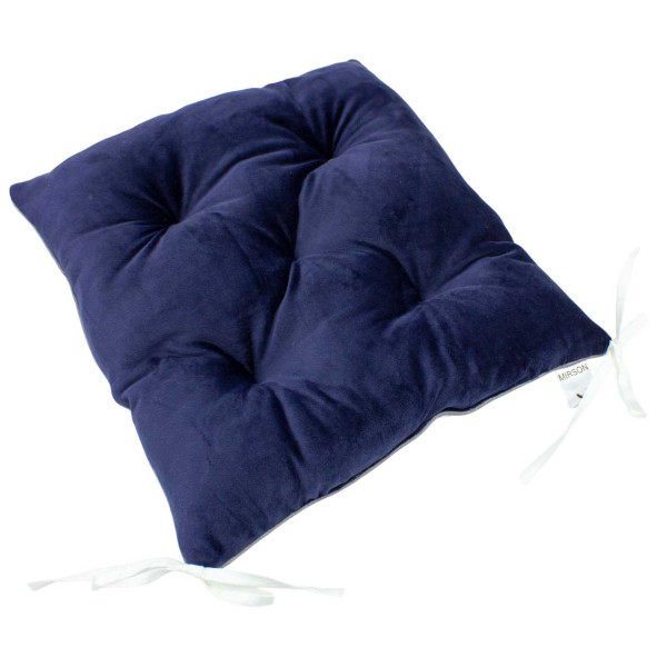 Фото - Подушка для стільця MirSon 28-0006 Navy blue Velvet (2200006185901)