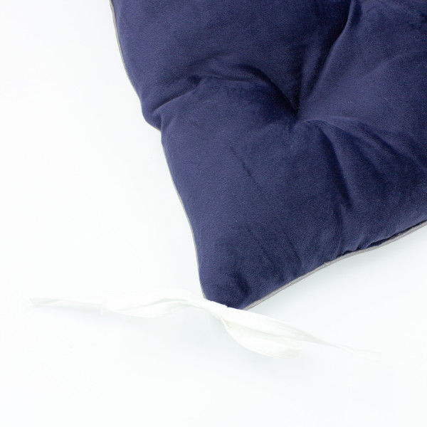 Фото - Подушка для стільця MirSon 28-0006 Navy blue Velvet (2200006185901)