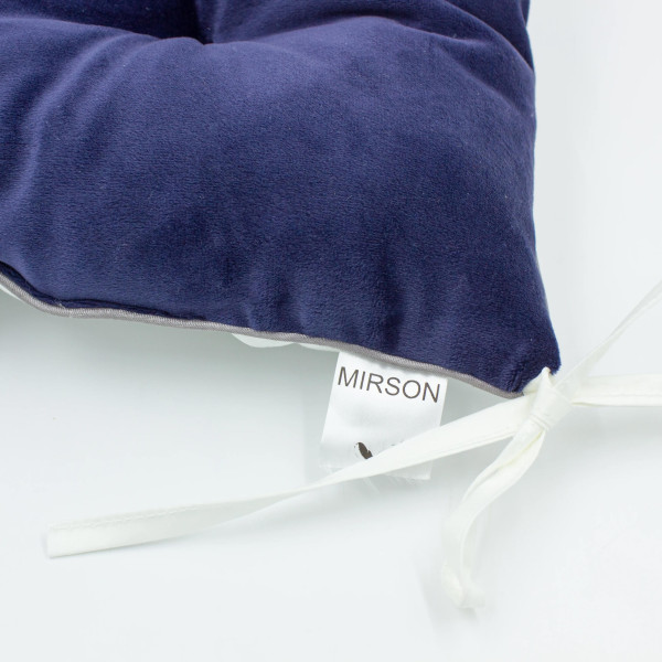 Фото - Подушка для стула MirSon 28-0006 Navy blue Velvet 40х50 см (2200006275787)