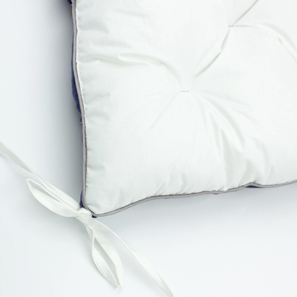 Фото - Подушка для стула MirSon 28-0006 Navy blue Velvet 40х50 см (2200006275787)