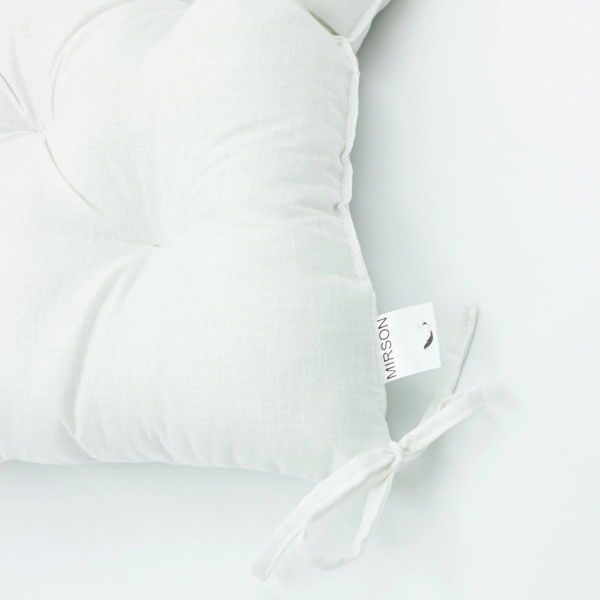 Фото - Подушка для стільця MirSon Ranforce Elite 11-2107 White 40х50 см (2200006275824)