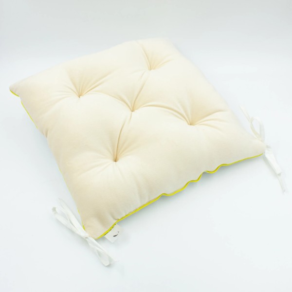 Фото - Подушка для стула MirSon 28-0004 Cream Velvet 50х50 см (2200006275756)