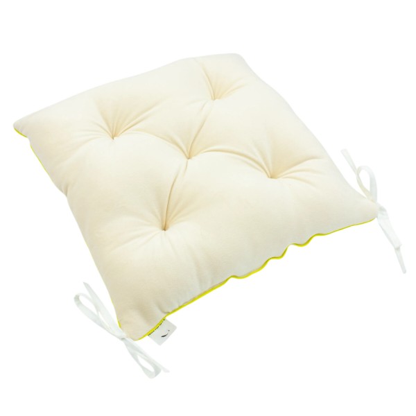 Фото - Подушка для стула MirSon 28-0004 Cream Velvet 50х50 см (2200006275756)