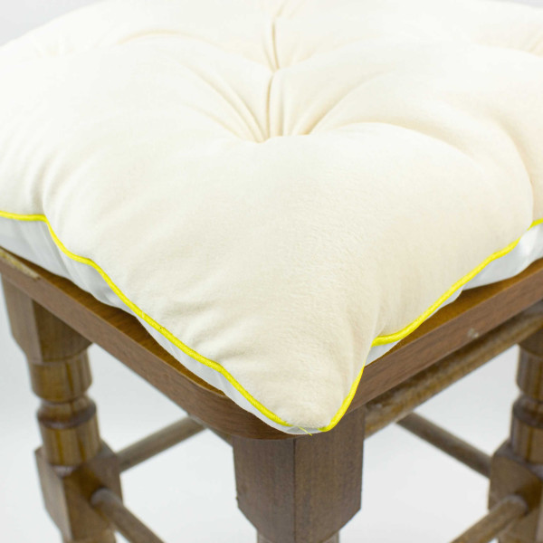 Фото - Подушка для стула MirSon 28-0004 Cream Velvet 40х50 см (2200006275749)