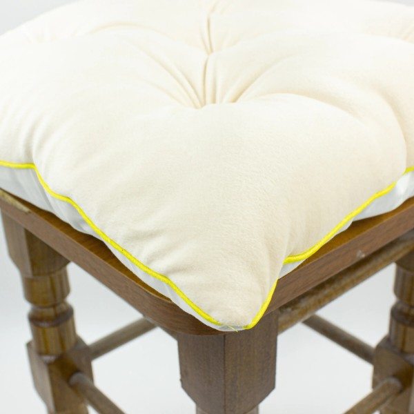 Фото - Подушка для стула MirSon 28-0004 Cream Velvet 50х50 см (2200006275756)