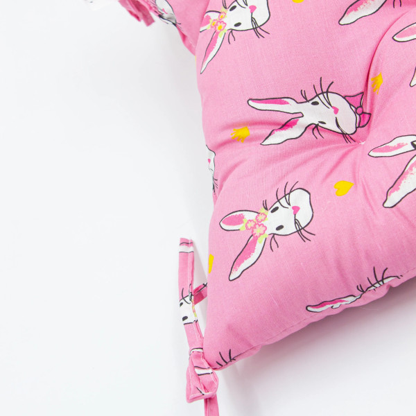 Фото - Подушка для стула MirSon Бязь 17-0528 Bunnies pink (2200006185574)