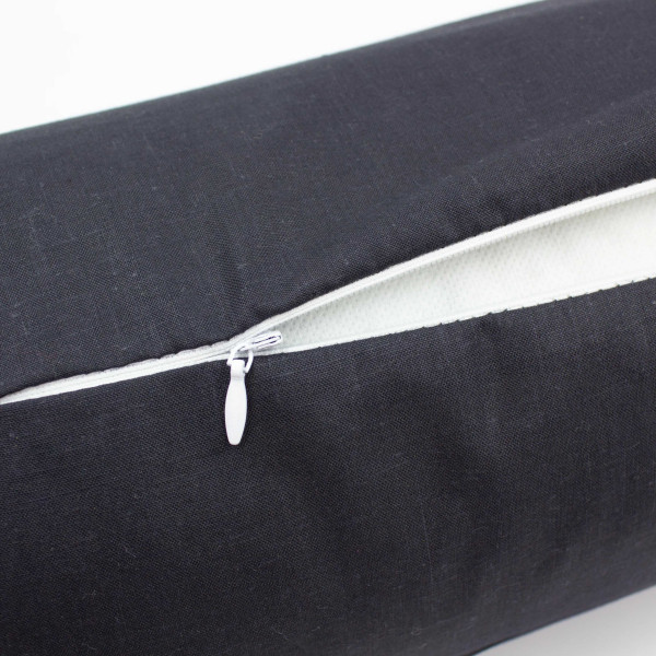 Фото - Подушка валик MirSon №8384 Naturale Line 16-9000 Black Stone Tencel 100х16 см (2200006252931)