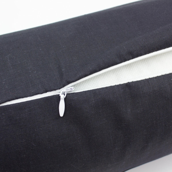 Фото - Подушка валик MirSon №8582 Naturale Line 16-9000 Black Stone Полістирол 100х20 см (2200006346272)