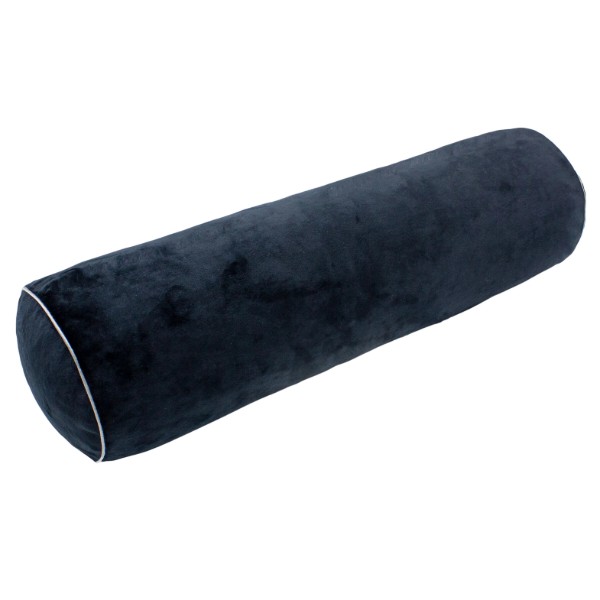 Фото - Подушка валик MirSon №8558 Velvet Line 28-0007 Black 100% Memory 15x50 см (2200006340676)