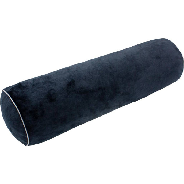 Фото - Подушка валик MirSon №8400 Velvet Line 28-0007 Black Tencel 100х20 см (2200006253907)