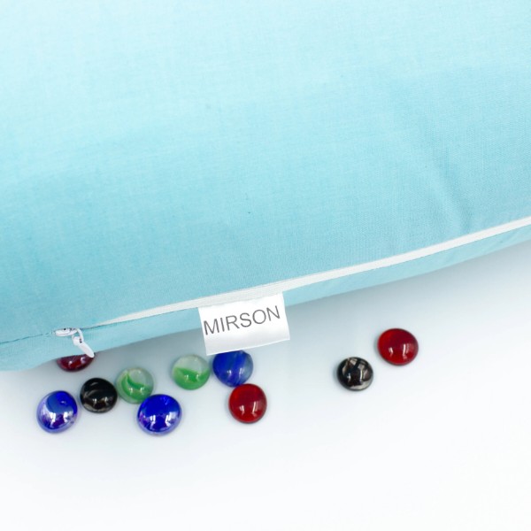 Фото - Подушка валик MirSon №8541 Naturale Line 11-2208 Mint 100% Memory 100х20 см (2200006343813)