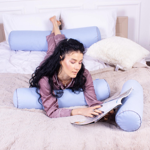 Фото - Подушка валик MirSon №8363 Naturale Line 12-4608 Lucretia BamBoo 70х16 см (2200006251644)