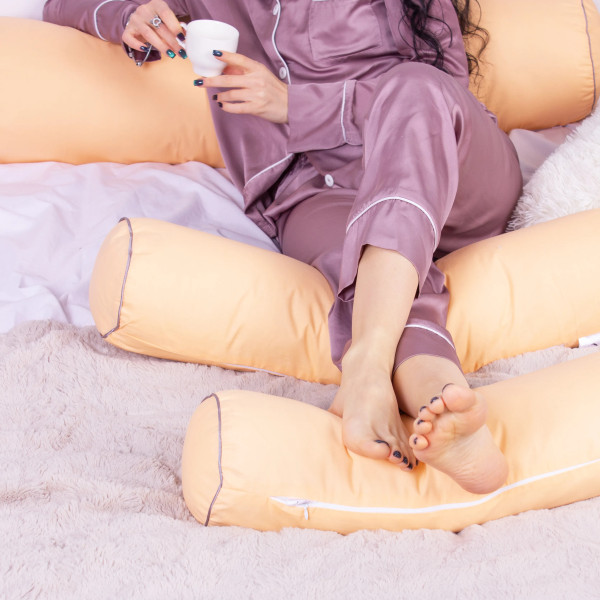 Фото - Подушка валик MirSon №8125 Naturale Line 13-1027 Colombo EcoSilk 15x50 см (2200006199915)