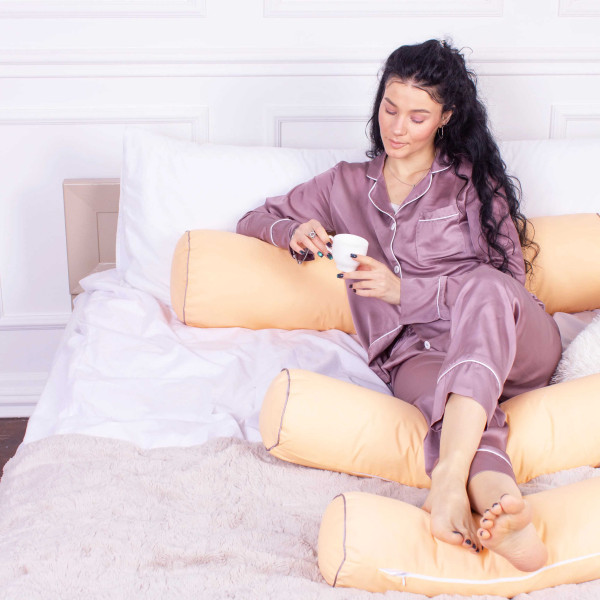 Фото - Подушка валик MirSon №8125 Naturale Line 13-1027 Colombo EcoSilk 70х16 см (2200006248910)