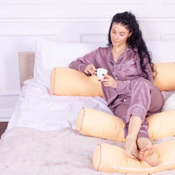 Фото - Подушка валик MirSon №8389 Naturale Line 13-1027 Colombo BamBoo 15x50 см (2200006249849)