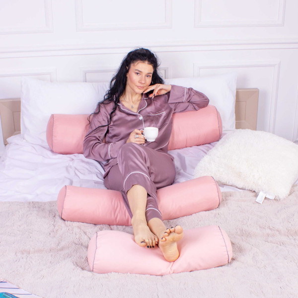 Фото - Подушка валик MirSon №8538 Naturale Line 14-1312 Domiano 100% Memory 100х16 см (2200006343622)