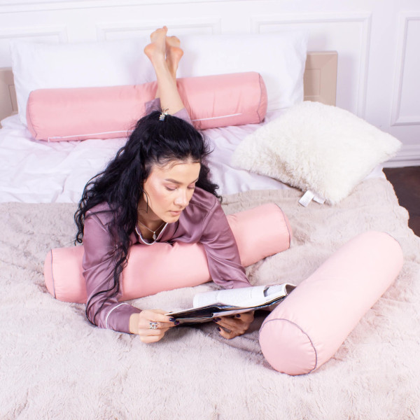 Фото - Подушка валик MirSon №8361 Naturale Line 14-1312 Domiano BamBoo 100х20 см (2200006251569)