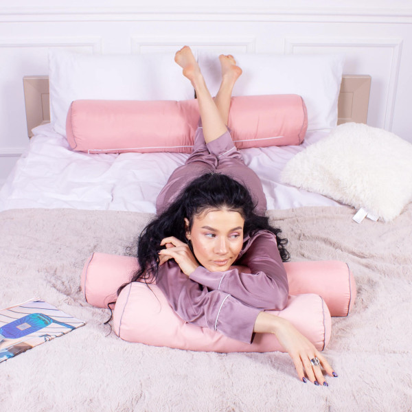 Фото - Подушка валик MirSon №8361 Naturale Line 14-1312 Domiano BamBoo 60х20 см (2200006251538)