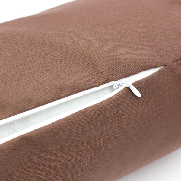 Фото - Подушка валик MirSon №8376 Naturale Line 19-1217 Chocolate Perla Tencel 15x50 см (2200006249719)