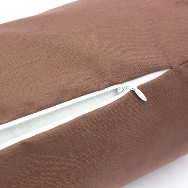Фото - Подушка валик MirSon №8119 Naturale Line 19-1217 Chocolate Perla EcoSilk 70х20 см (2200006248576)