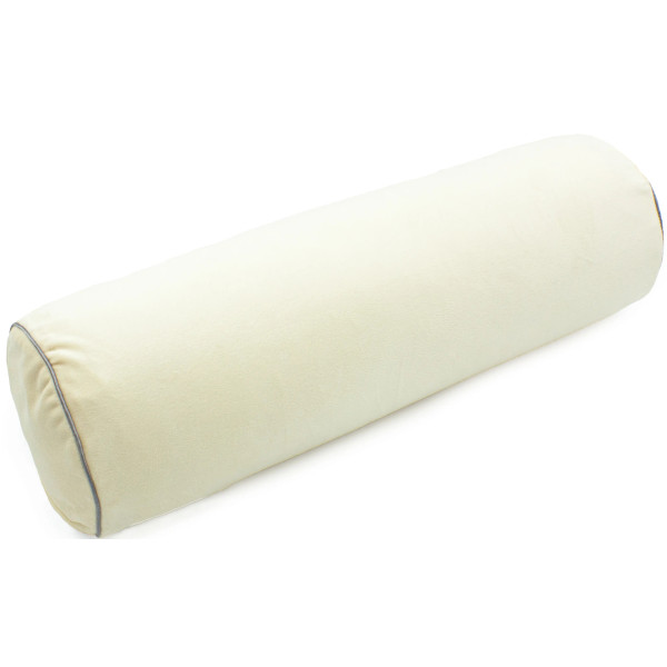 Фото - Подушка валик MirSon №8555 Velvet Line 28-0004 Cream 100% Memory 15x50 см (2200006340645)