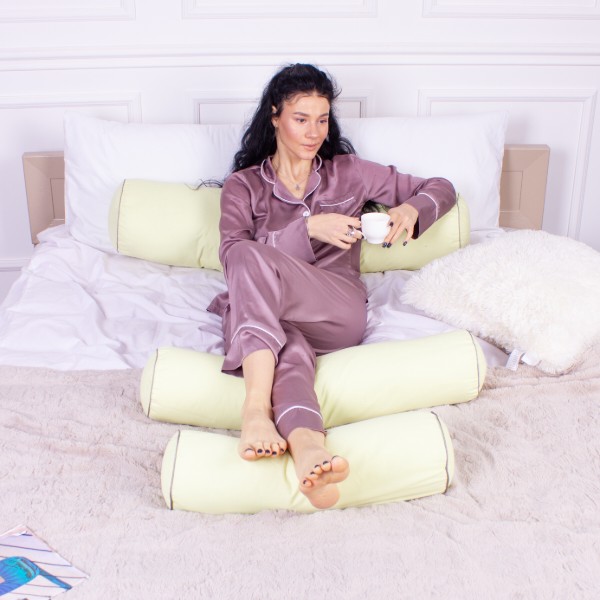Фото - Подушка валик MirSon №8115 Naturale Line 12-0525 Tiziana EcoSilk 70х20 см (2200006248330)