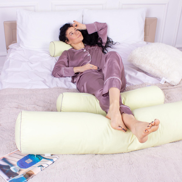 Фото - Подушка валик MirSon №8369 Naturale Line 12-0525 Tiziana BamBoo 70х20 см (2200006252023)