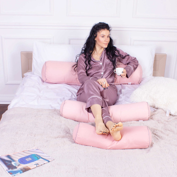 Фото - Подушка валик MirSon №8346 Eco Line Coral Tencel 70х20 см (2200006250647)