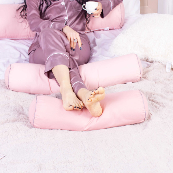 Фото - Подушка валик MirSon №8346 Eco Line Coral Tencel 70х20 см (2200006250647)