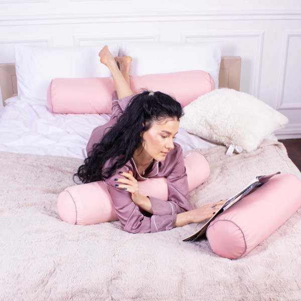 Фото - Подушка валик MirSon №8563 Eco Line Coral Полістирол 70х16 см (2200006345107)