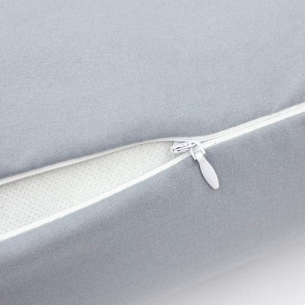 Фото - Подушка валик MirSon №8341 Eco Line Gray BamBoo 60х20 см (2200006250333)