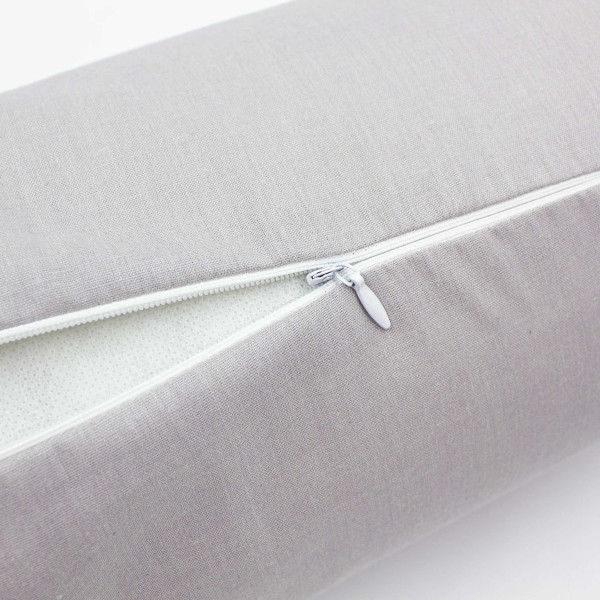 Фото - Подушка валик MirSon №8501 Naturale Line 16-5703 Light Gray 50% Memory 60х16 см (2200006341369)