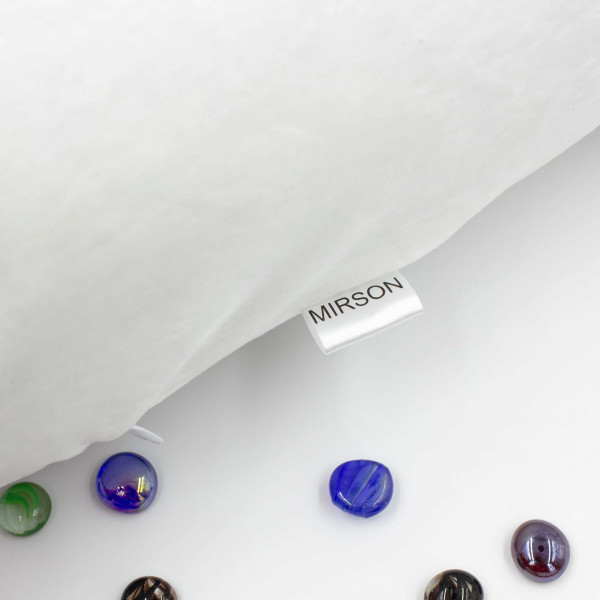 Фото - Подушка валик MirSon №8391 Velvet Line 28-0001 White BamBoo 60х16 см (2200006253310)