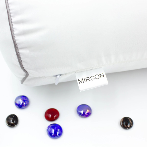 Фото - Подушка валик MirSon №8100 Eco Line White EcoSilk 60х20 см (2200006247425)