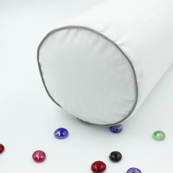 Фото - Подушка валик MirSon №8564 Naturale Line 11-2107 White ) Полістирол 100х16 см (2200006345183)