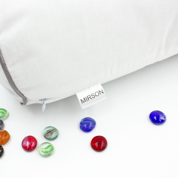 Фото - Подушка валик MirSon №8105 Naturale Line 11-2107 White EcoSilk 100х20 см (2200006247753)