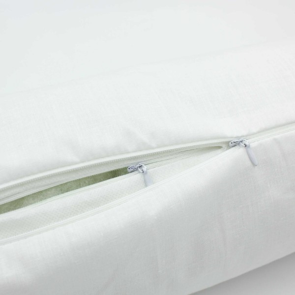 Фото - Подушка валик MirSon №8348 Naturale Line 11-2107 White Tencel 70х20 см (2200006250760)