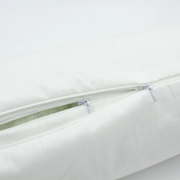 Фото - Подушка валик MirSon №8564 Naturale Line 11-2107 White ) Полістирол 100х16 см (2200006345183)