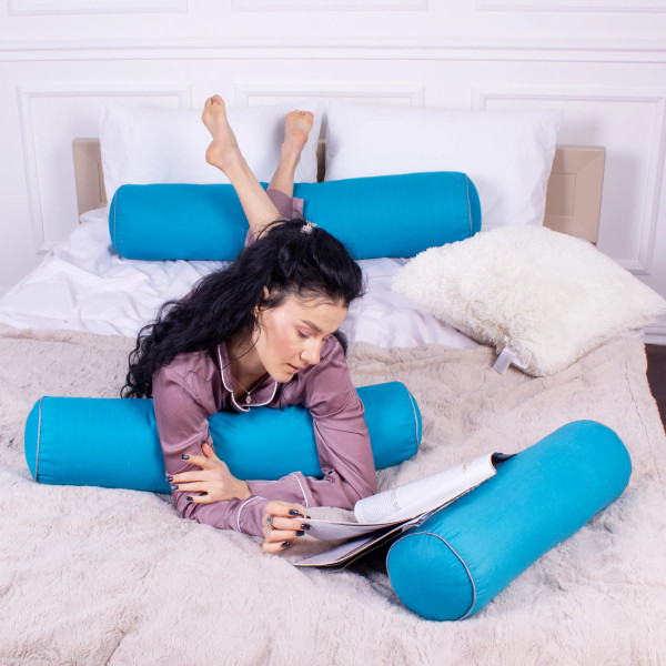 Фото - Подушка валик MirSon №8375 Naturale Line 17-4735 Caterina BamBoo 100х20 см (2200006252405)