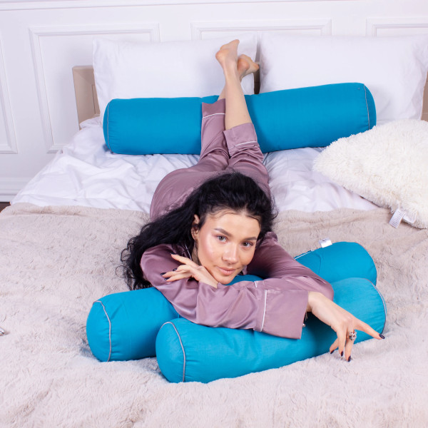 Фото - Подушка валик MirSon №8375 Naturale Line 17-4735 Caterina BamBoo 100х20 см (2200006252405)